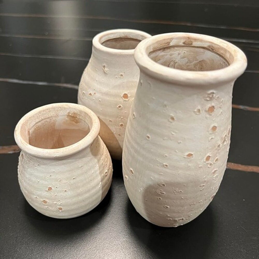 NEW Ceramic Rustic Bud Vase, Small Vases Set for Country Home Decoration - Picture 8 of 8